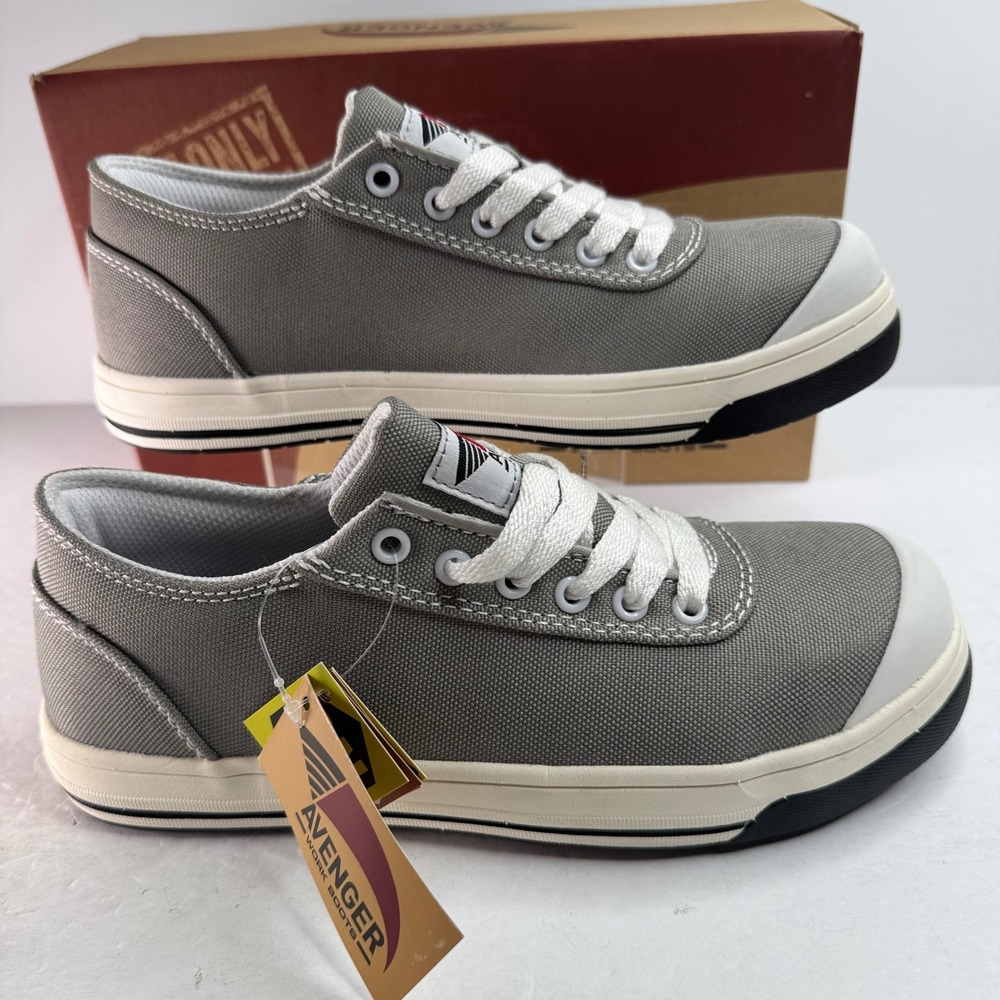 Avenger Blade A221 Womens Gray Carbon Nano-Fiber Safety Toe Work Shoes Size 6 B - Picture 1 of 9